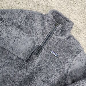 Patagonia Los Gatos Jacket Womens Small 1/4 Zip Fleece‎ Pullover Smolder Blue